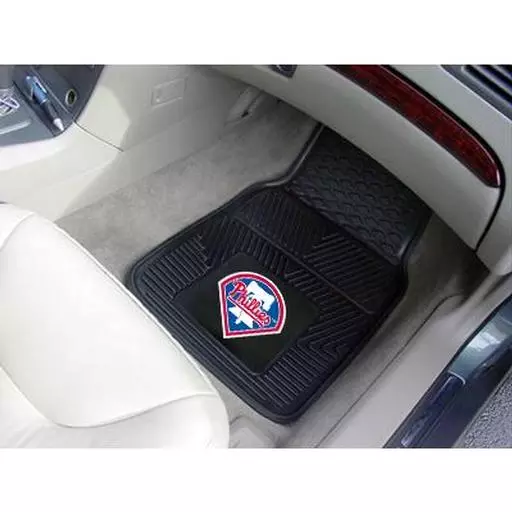 Philadelphia Phillies Heavy Duty 2-Piece Vinyl Car Mats 17"x27"