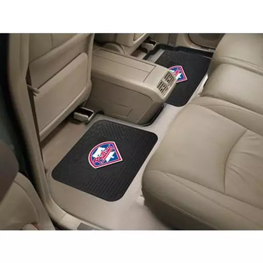 Philadelphia Phillies Backseat Utility Mats 2 Pack 14"x17"