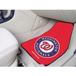 Click here to learn more about the Washington Nationals 2-piece Carpeted Car Mats 17"x27".