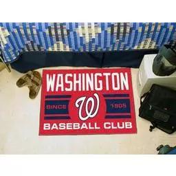 Click here to learn more about the gton Nationals Baseball Club Starter Rug 19"x30".