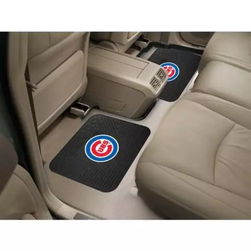 Chicago Cubs Backseat Utility Mats 2 Pack 14"x17"