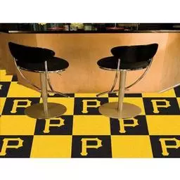 Click here to learn more about the Pittsburgh Pirates Carpet Tiles 18"x18" tiles.