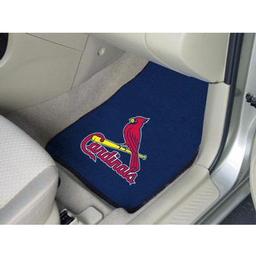 Click here to learn more about the St. Louis Cardinals 2-piece Carpeted Car Mats 17"x27".