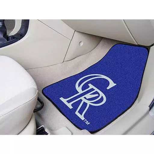 Colorado Rockies 2-piece Carpeted Car Mats 17"x27"