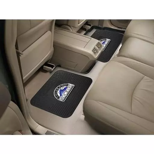 Colorado Rockies Backseat Utility Mats 2 Pack 14"x17"