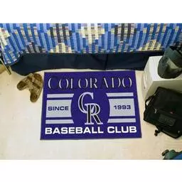 Click here to learn more about the do Rockies Baseball Club Starter Rug 19"x30".