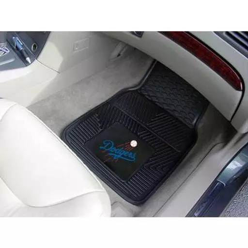 Los Angeles Dodgers Heavy Duty 2-Piece Vinyl Car Mats 17"x27"