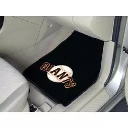 Click here to learn more about the San Francisco Giants 2-piece Carpeted Car Mats 17"x27".