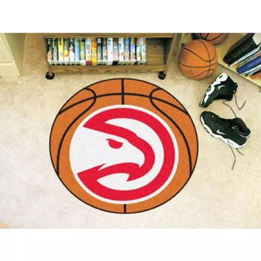 Atlanta Hawks Basketball Mat 27" diameter