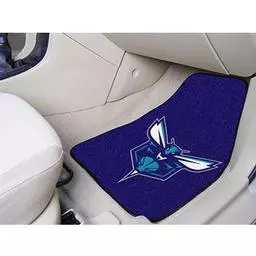Click here to learn more about the Charlotte Hornets 2-piece Carpeted Car Mats 17"x27".