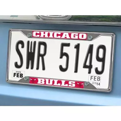 Chicago Bulls License Plate Frame 6.25"x12.25"