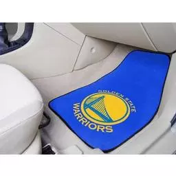 Click here to learn more about the Golden State Warriors 2-piece Carpeted Car Mats 17"x27".