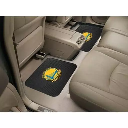 Golden State Warriors Backseat Utility Mats 2 Pack 14"x17"