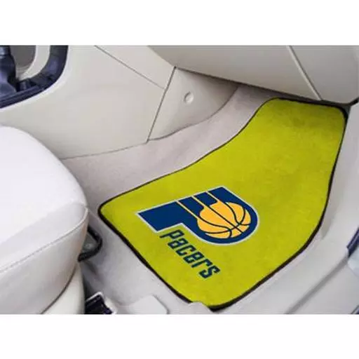 Indiana Pacers 2-piece Carpeted Car Mats 17"x27"