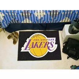 Click here to learn more about the Los Angeles Lakers Starter Rug 19" x 30".