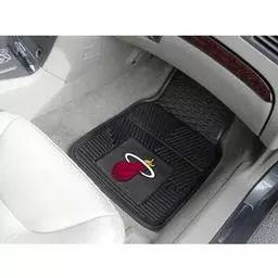 Click here to learn more about the Miami Heat Heavy Duty 2-Piece Vinyl Car Mats 17"x27".