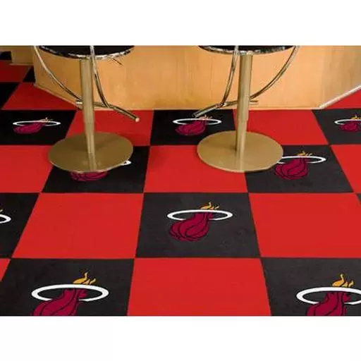 Miami Heat Carpet Tiles 18"x18" tiles