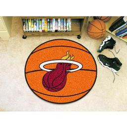 Click here to learn more about the Miami Heat Basketball Mat 27" diameter.