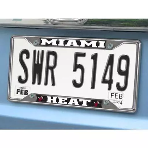 Miami Heat License Plate Frame 6.25"x12.25"