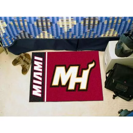 Miami Heat Uniform Inspired Starter Rug 19"x30"