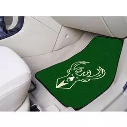 Click here to learn more about the Milwaukee Bucks 2-piece Carpeted Car Mats 17"x27".