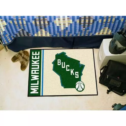 Milwaukee Bucks Uniform Inspired Starter Rug 19"x30"