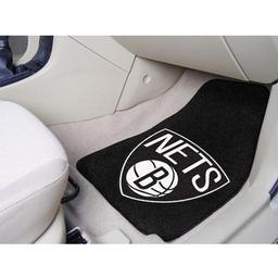 Click here to learn more about the Brooklyn Nets 2-piece Carpeted Car Mats 17"x27".