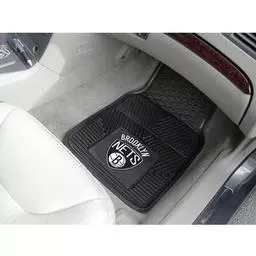 Click here to learn more about the Brooklyn Nets Heavy Duty 2-Piece Vinyl Car Mats 17"x27".