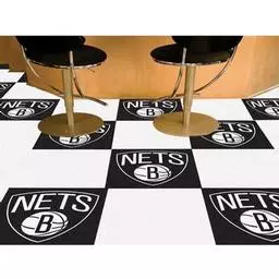 Click here to learn more about the Brooklyn Nets Carpet Tiles 18"x18" tiles.