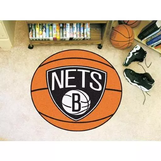 Brooklyn Nets Basketball Mat 27" diameter