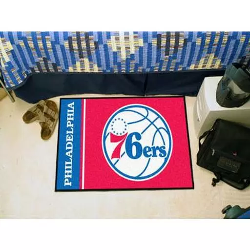 Philadelphia 76ers Uniform Inspired Starter Rug 19"x30"