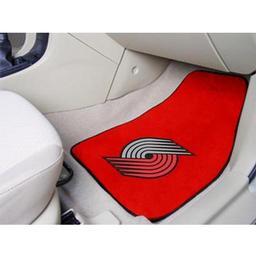 Click here to learn more about the Portland Trail Blazers 2-piece Carpeted Car Mats 17"x27".