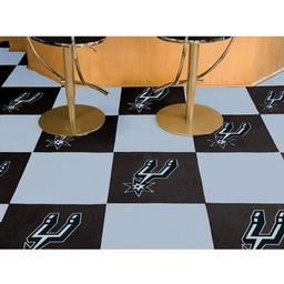 Click here to learn more about the San Antonio Spurs Carpet Tiles 18"x18" tiles.