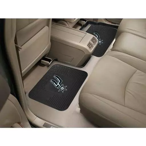 San Antonio Spurs Backseat Utility Mats 2 Pack 14"x17"