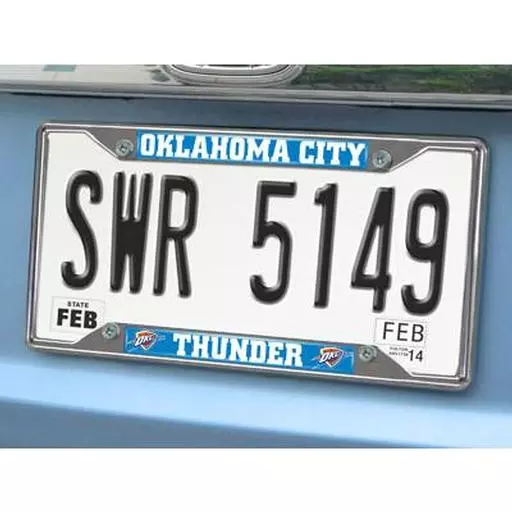 Oklahoma City Thunder License Plate Frame 6.25"x12.25"