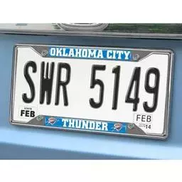 Click here to learn more about the Oklahoma City Thunder License Plate Frame 6.25"x12.25".