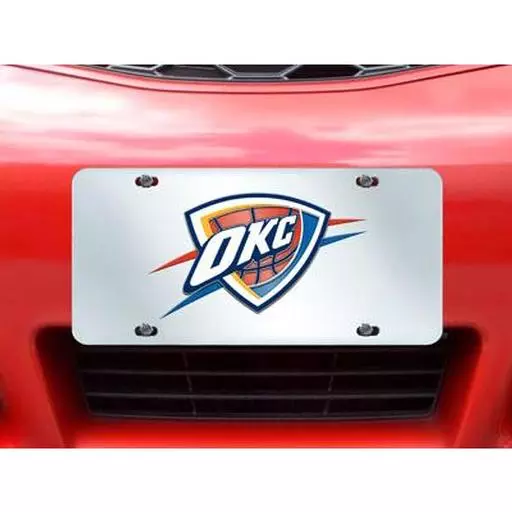 Oklahoma City Thunder License Plate Inlaid 6"x12"