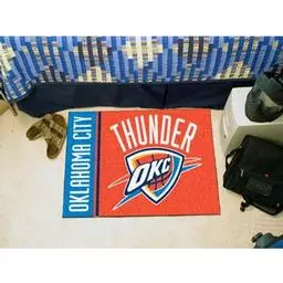 Click here to learn more about the Oklahoma City Thunder Uniform Inspired Starter Rug 19"x30".