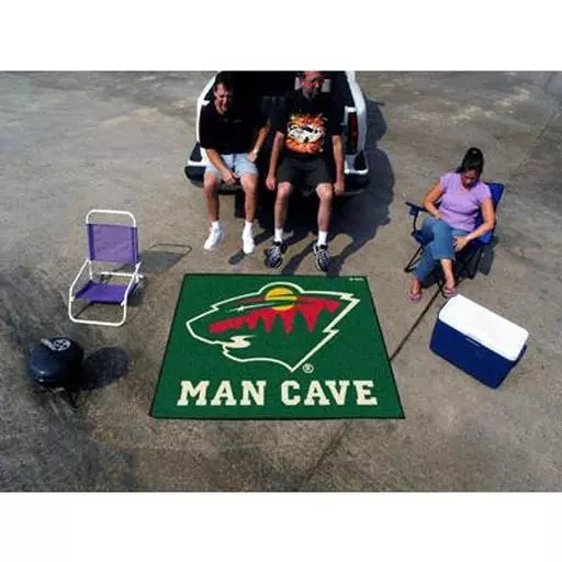 Minnesota Wild Man Cave Tailgater Rug 5''x6''