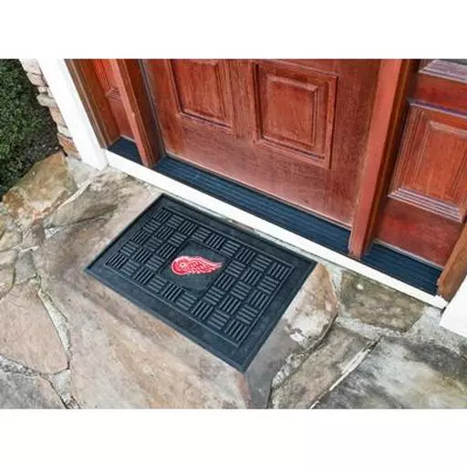 Detroit Red Wings Medallion Door Mat