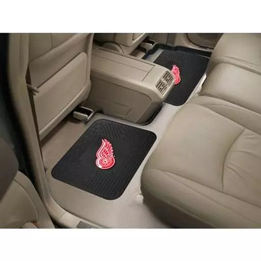 Detroit Red Wings Backseat Utility Mats 2 Pack 14"x17"