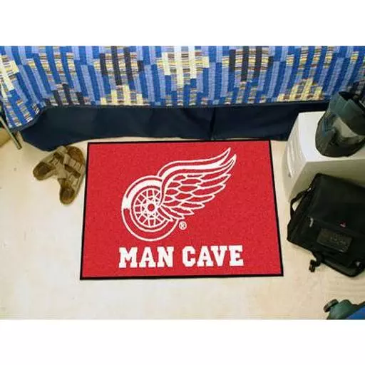 Detroit Red Wings Man Cave Starter Rug 19"x30"