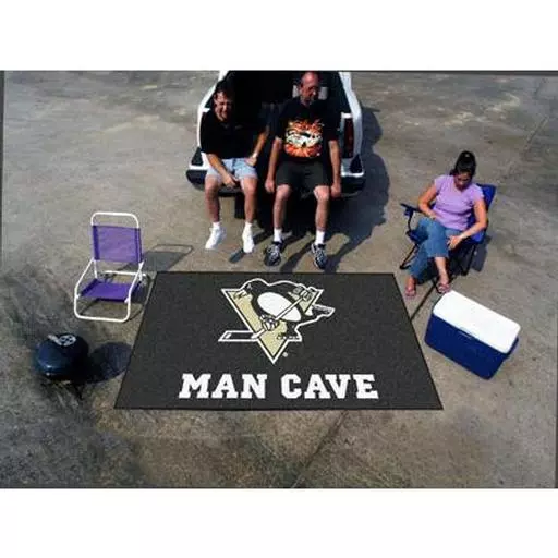 Pittsburgh Penguins Man Cave UltiMat Rug 5''x8''