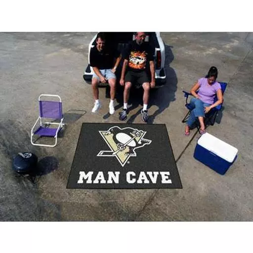 Pittsburgh Penguins Man Cave Tailgater Rug 5''x6''