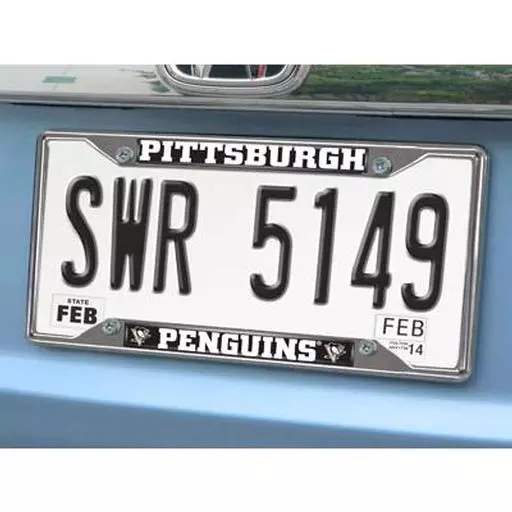 Pittsburgh Penguins License Plate Frame 6.25"x12.25"