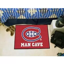 Click here to learn more about the Montreal Canadiens Man Cave Starter Rug 19"x30".