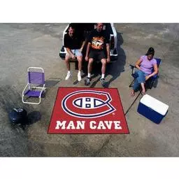 Click here to learn more about the Montreal Canadiens Man Cave Tailgater Rug 5''x6''.