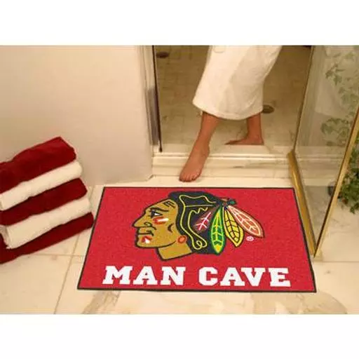 Chicago Blackhawks Man Cave All-Star Mat 33.75"x42.5"