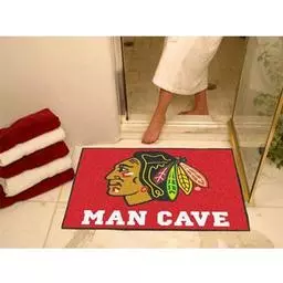 Click here to learn more about the Chicago Blackhawks Man Cave All-Star Mat 33.75"x42.5".