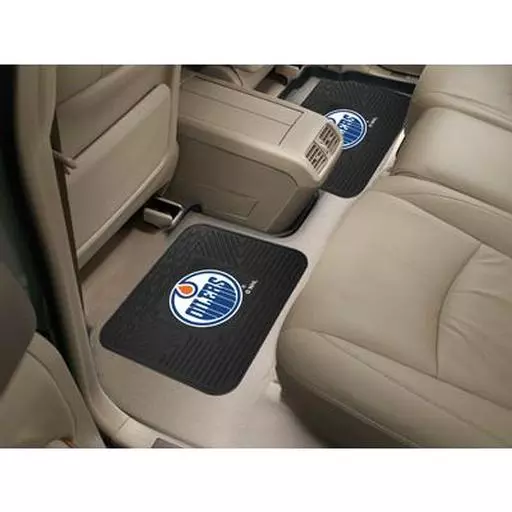 Edmonton Oilers Backseat Utility Mats 2 Pack 14"x17"